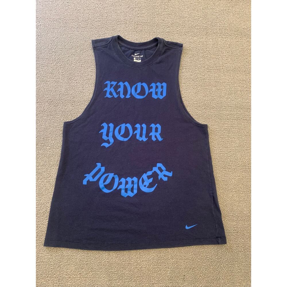 Nike Women XS Navy Tank Top‎ Know Your Power Dri-Fit